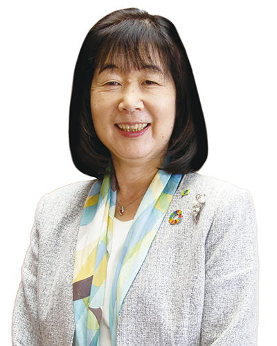 多古町長 平山富子氏 Mayor of Tako Town Tomiko Hirayama